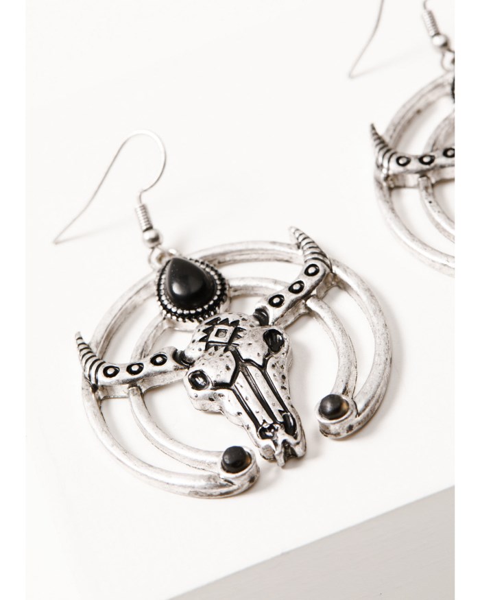 Special Offer Idyllwind Women's Heidi Steerhead Earrings | Silver