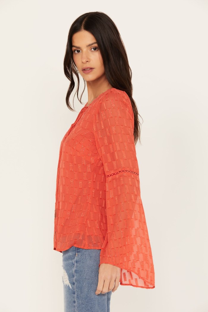 Special Offer Idyllwind Women's Azelea Long Sleeve Top | Caramel