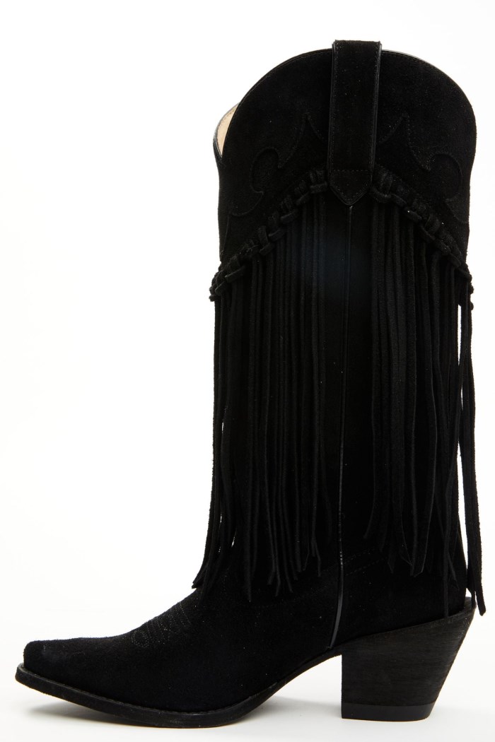Special Offer Idyllwind Women's Sterling Fringe Tall Western Boots - Snip Toe | Black