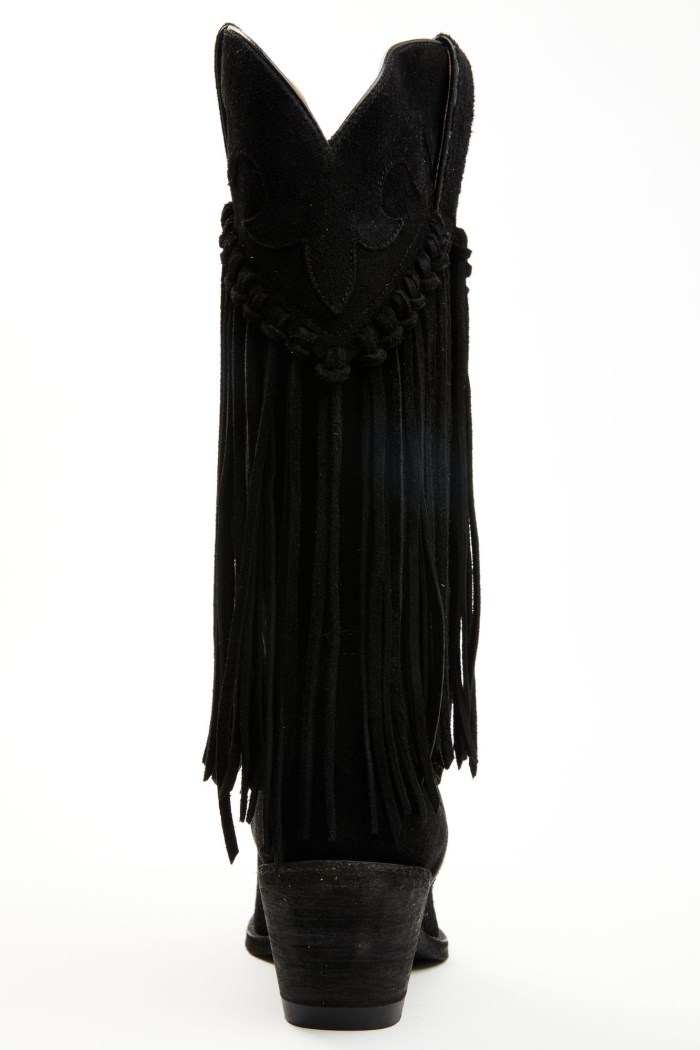 Special Offer Idyllwind Women's Sterling Fringe Tall Western Boots - Snip Toe | Black