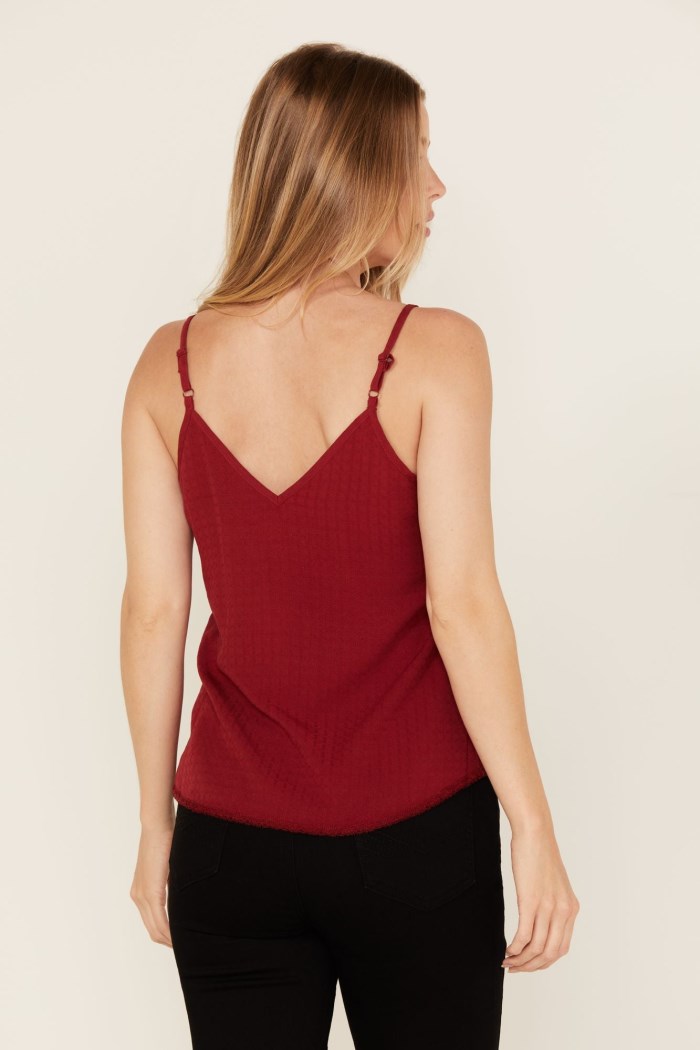 Special Offer Idyllwind Women's Randa Lace Trim Cami | Wine