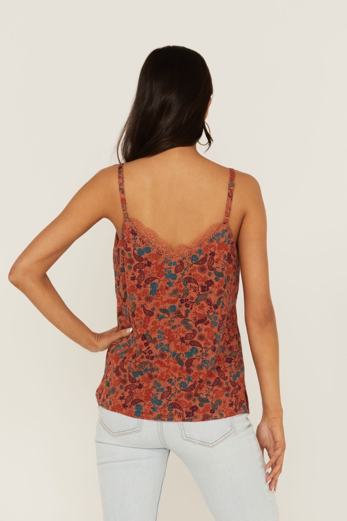 Special Offer Idyllwind Women's Lurex Little Lace Tank Top | Pecan