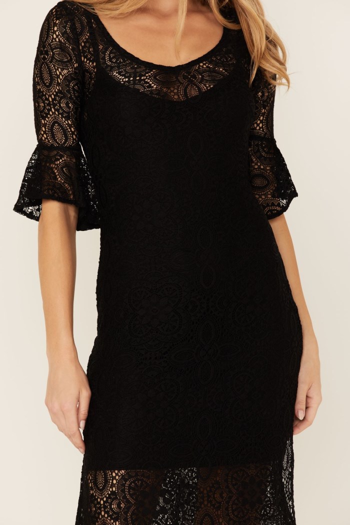 Special Offer Idyllwind Women's Firefly Road Lace Maxi Dress | Black