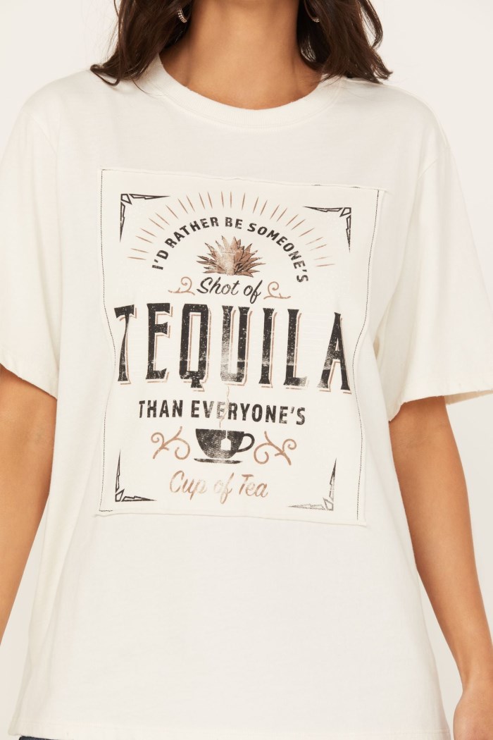 Special Offer Idyllwind Women's Shot Of Tequila Short Sleeve Graphic Tee | Ivory