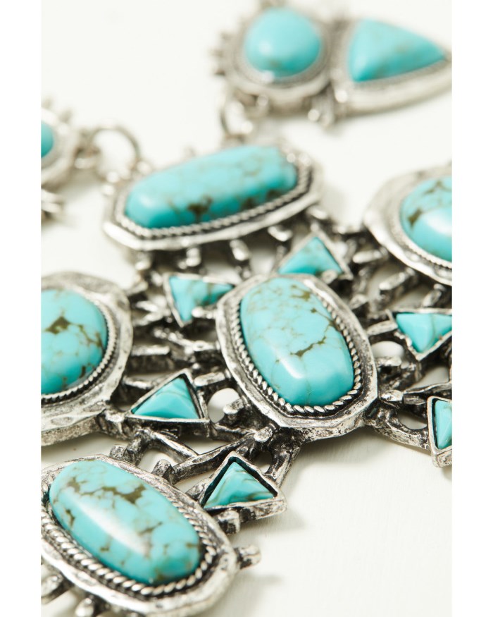 Special Offer Idyllwind Women's Porsha Squash Blossom Statement Necklace | Silver