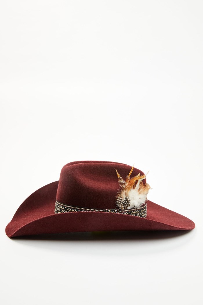 Special Offer Idyllwind Women's Sutherland Pure Wool Cowboy Hat | Burgundy
