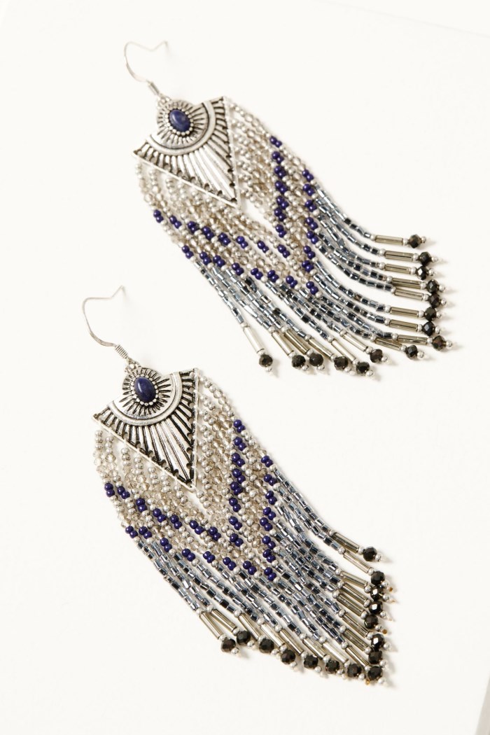 Special Offer Idyllwind Women's Lenox Beaded-Fringe Earrings | Silver