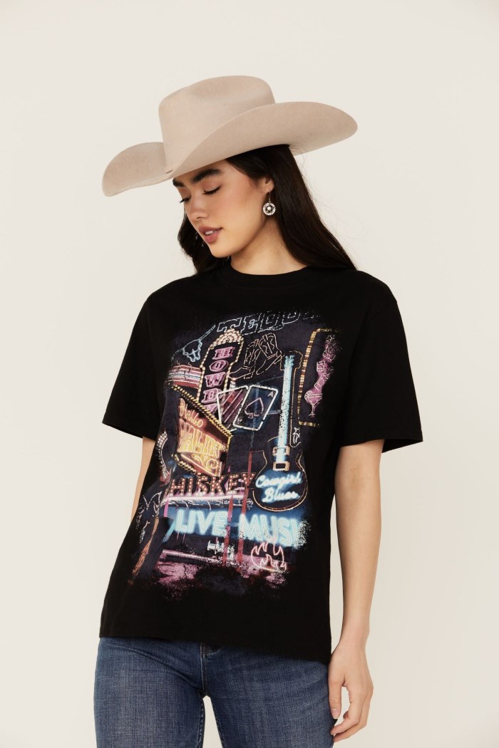 Special Offer Idyllwind Women's Howdy Darlin Short Sleeve Boyfriend Graphic Tee | Black