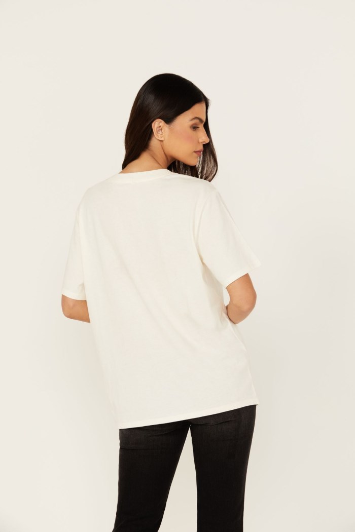 Special Offer Idyllwind Women's Cowboys Do It Better Embellished Short Sleeve Graphic Tee | Ivory