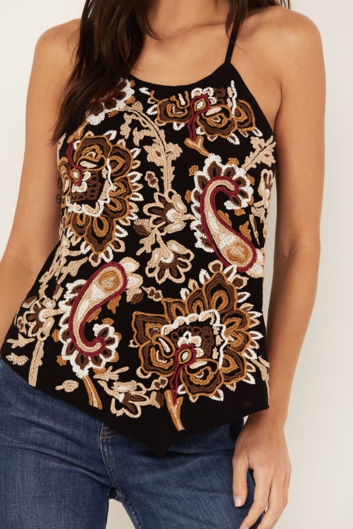 Special Offer Idyllwind Women's Tullia Embroidered Tank | Black