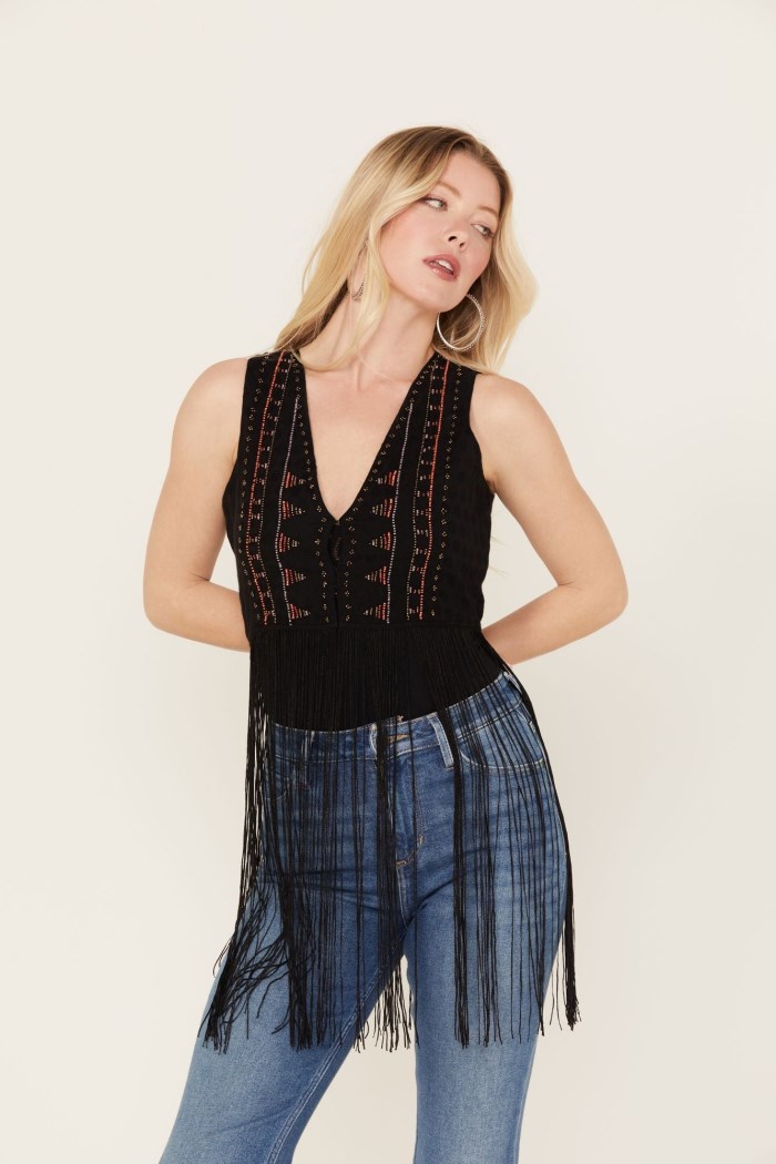 Special Offer Idyllwind Women's Juniper Beaded Vest | Black