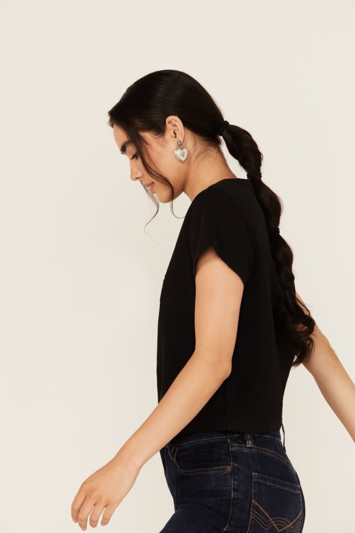 Special Offer Idyllwind Women's Sorry Gone Country Short Sleeve Cropped Graphic Tee | Black