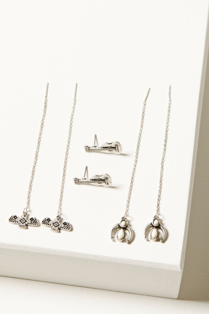 Special Offer Idyllwind Women's Threaders Hallbrook Earring Set - 6 Piece | Silver