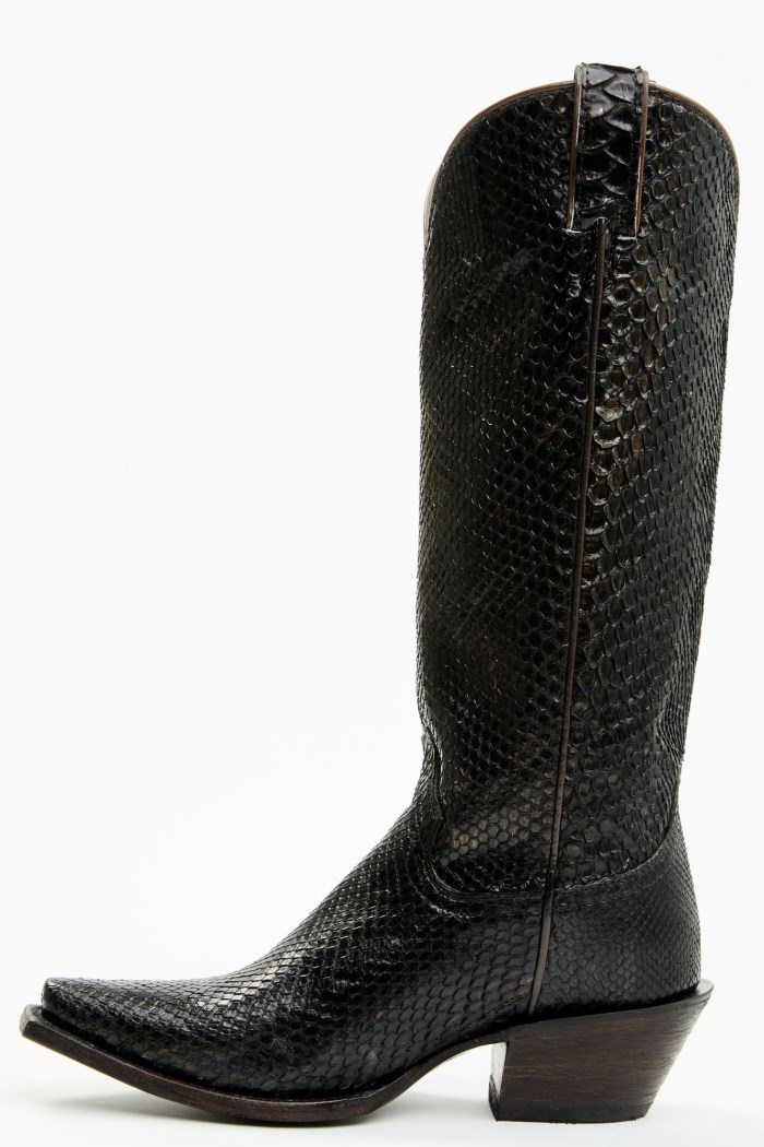 Special Offer Idyllwind Women's Slay Black Python Tall Western Boots - Snip Toe | Black