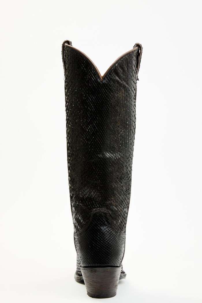 Special Offer Idyllwind Women's Slay Black Python Tall Western Boots - Snip Toe | Black