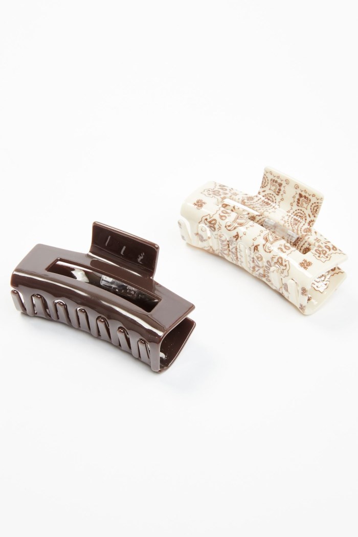 Special Offer Idyllwind Women's Juliet Large Acrylic Hair Claw Set - 2 Piece | Tan