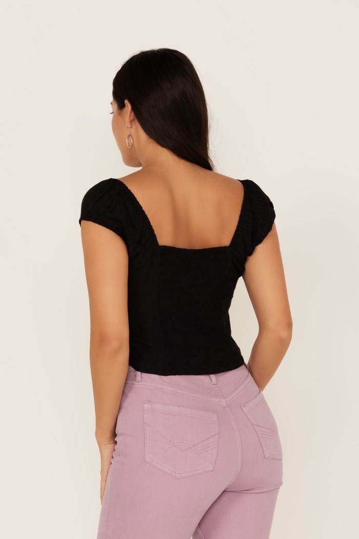 Special Offer Idyllwind Women's Cane Ridge Beaded Top | Black