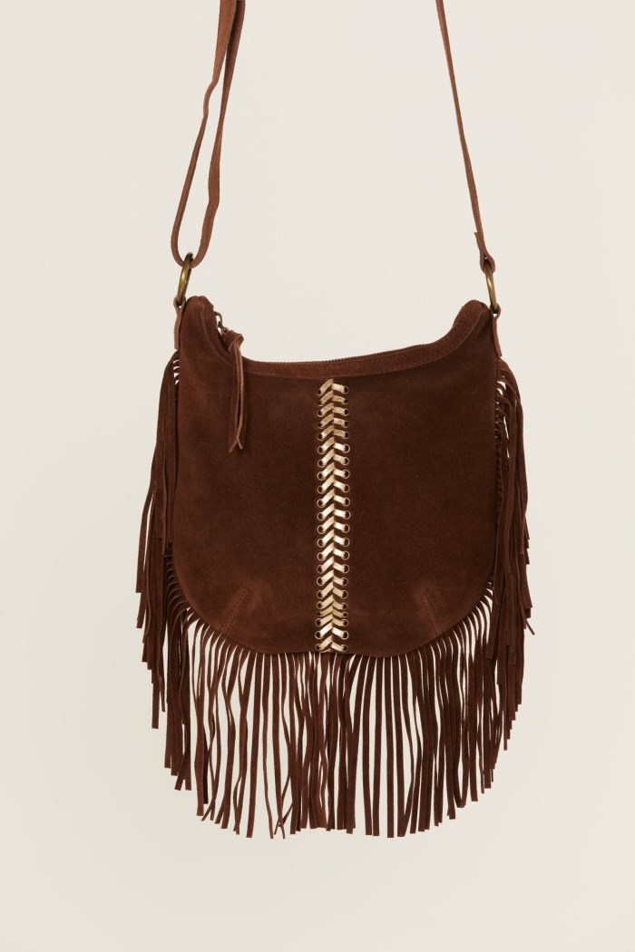 Special Offer Idyllwind Women's Perlita Suede Fringe Crossbody Bag | Brown