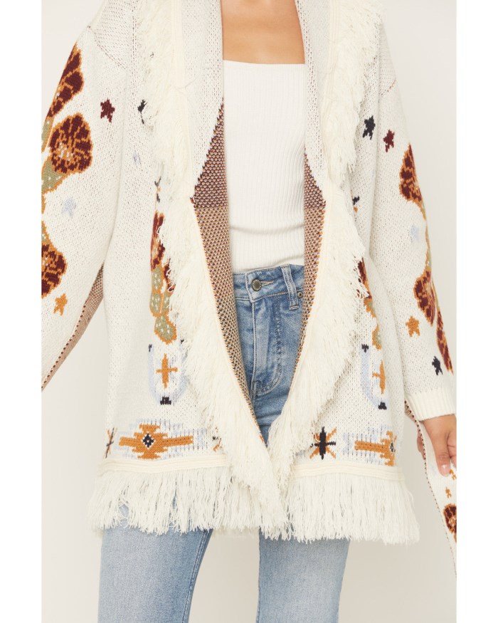 Special Offer Idyllwind Women's Peregrine Eagle Cardigan Sweater | Cream