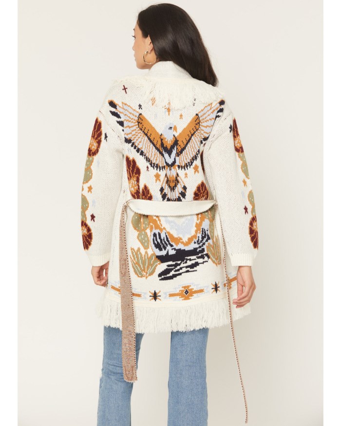 Special Offer Idyllwind Women's Peregrine Eagle Cardigan Sweater | Cream