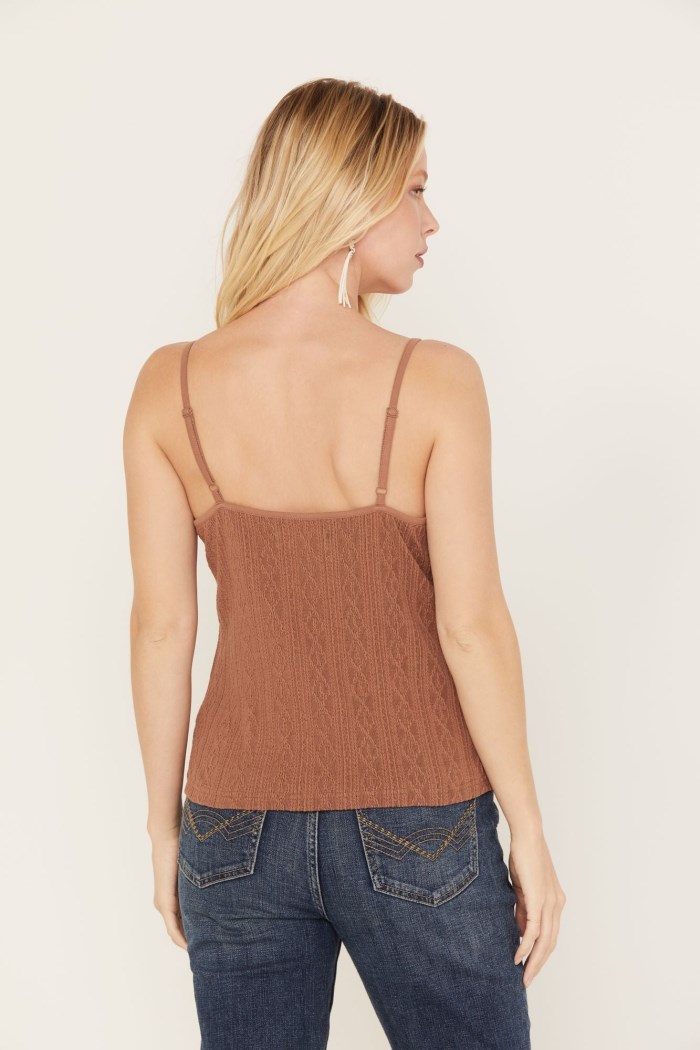 Special Offer Idyllwind Women's Ella Texture Cable Tank Top | Ivory