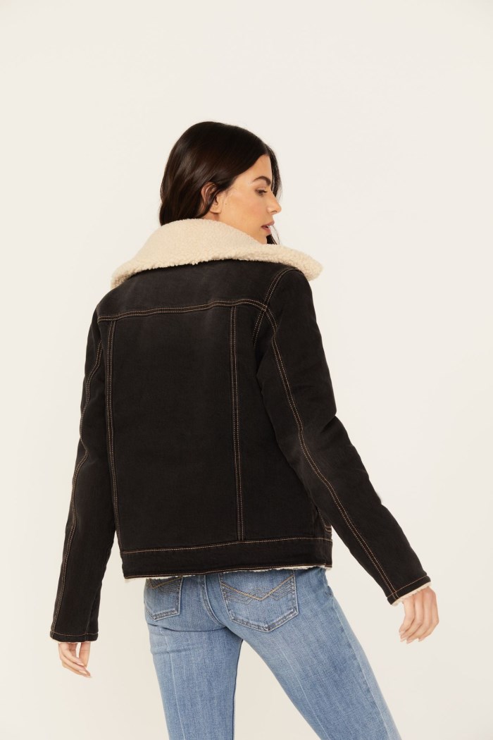 Special Offer Idyllwind Women's Blackburn Reversible Denim Sherpa Jacket | Black