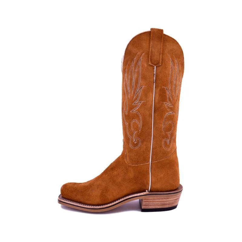 New Arrivals Olathe All-Over Rust Crazy Horse Roughout Boots - Rust