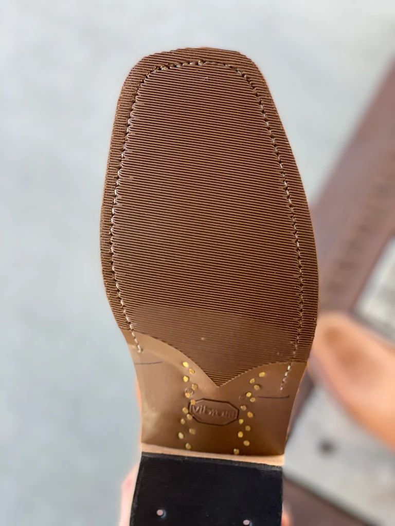 New Arrivals Olathe Coffee Milled Mule Boots - Tan/Green