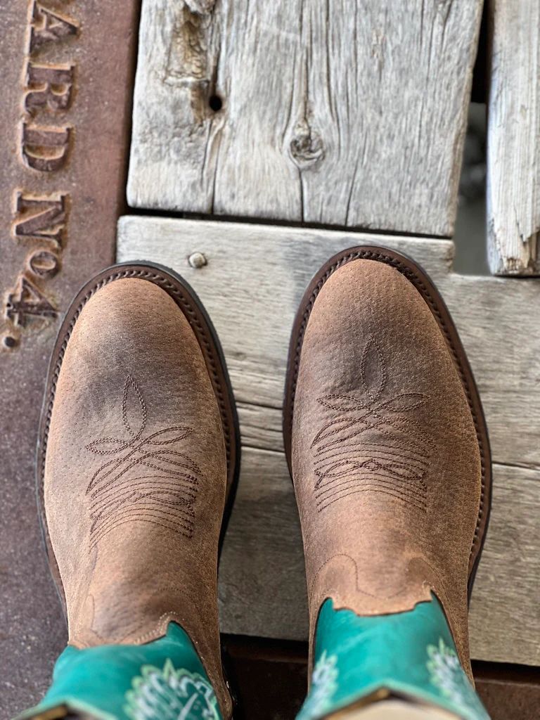 New Arrivals Olathe Chocolate Sow DayHand Boots - Brown/Turquoise