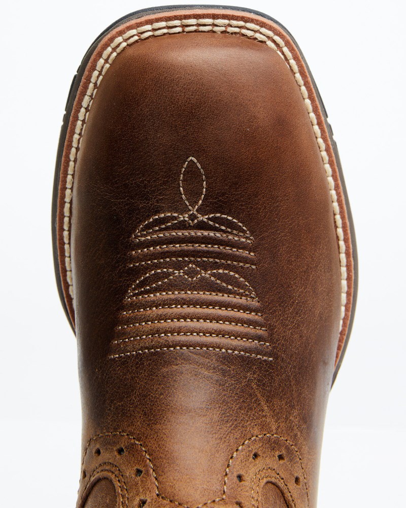 Quick Ship Shyanne Latest Women's Xero Gravity Waterproof Lite Western Performance Boots - Broad Square Toe | Brown