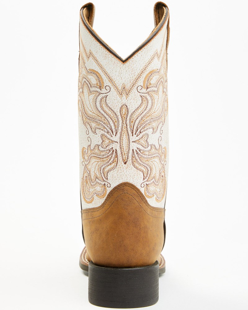 Quick Ship Shyanne Latest Soltice Women's Flynn Western Boots - Broad Square Toe | Cream