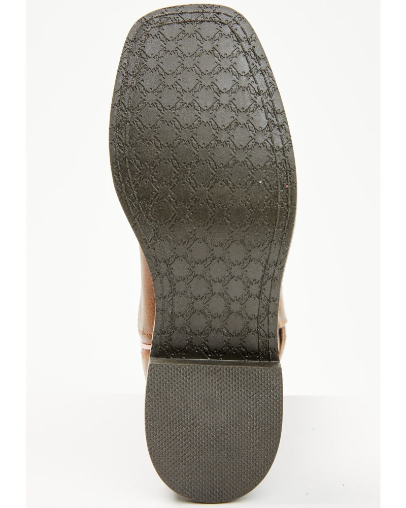 Quick Ship Shyanne Latest Girls' Mi Amor Glitter Inlay Western Boots - Broad Square Toe | Rainbow