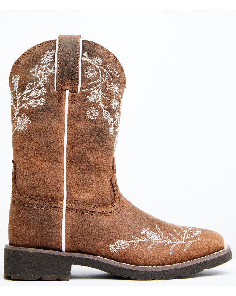 Quick Ship Shyanne Latest Women's Xero Gravity Ilaria Western Performance Boots - Broad Square Toe | Brown