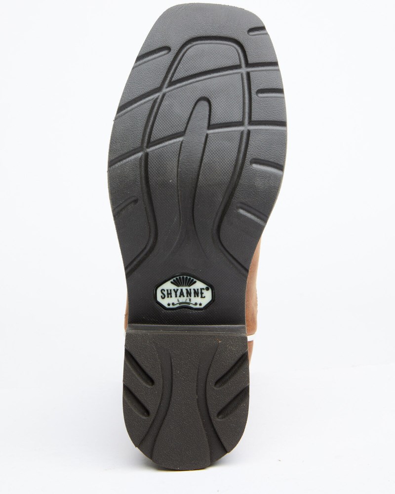 Quick Ship Shyanne Latest Women's Xero Gravity Ilaria Western Performance Boots - Broad Square Toe | Brown