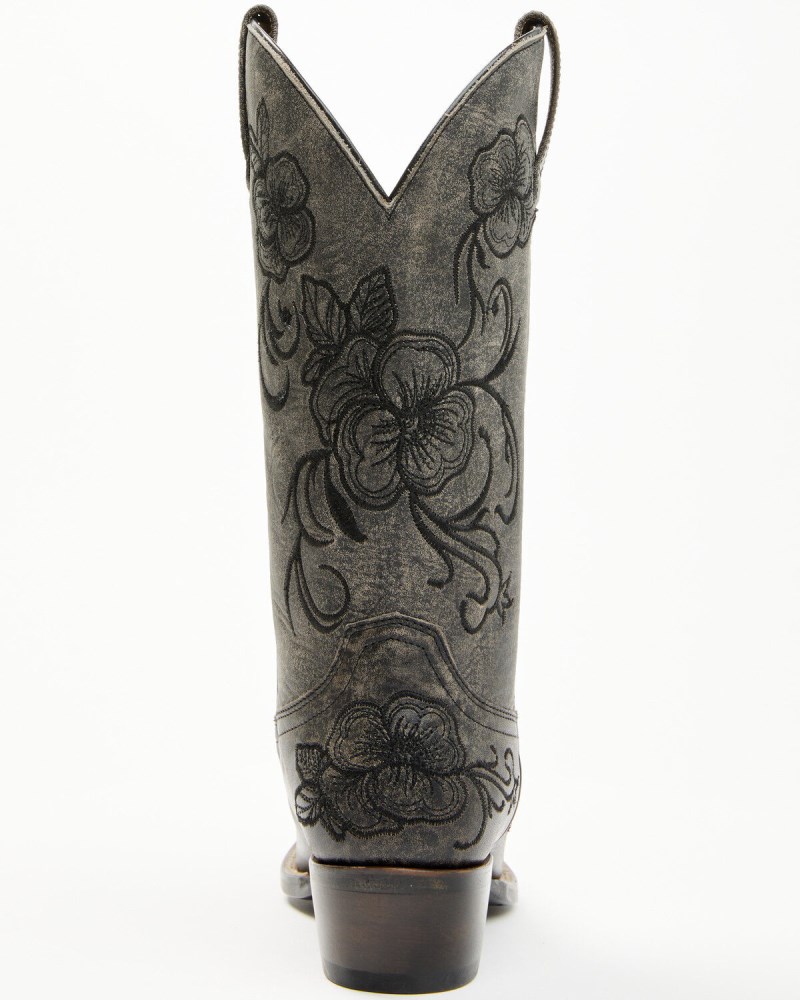 Quick Ship Shyanne Latest Women's Lasy Western Boots - Snip Toe | Black