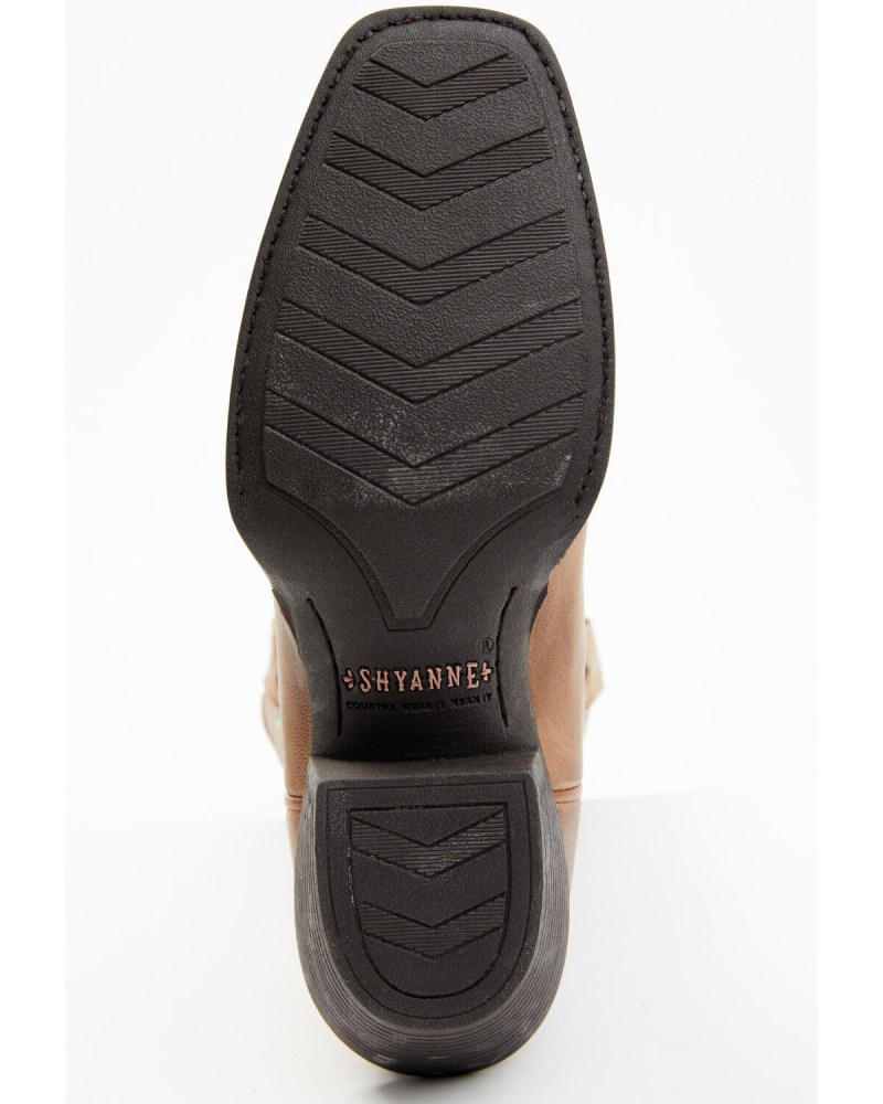 Quick Ship Shyanne Latest Women's Xero Gravity Embroidered Performance Western Boots - Square Toe | Brown