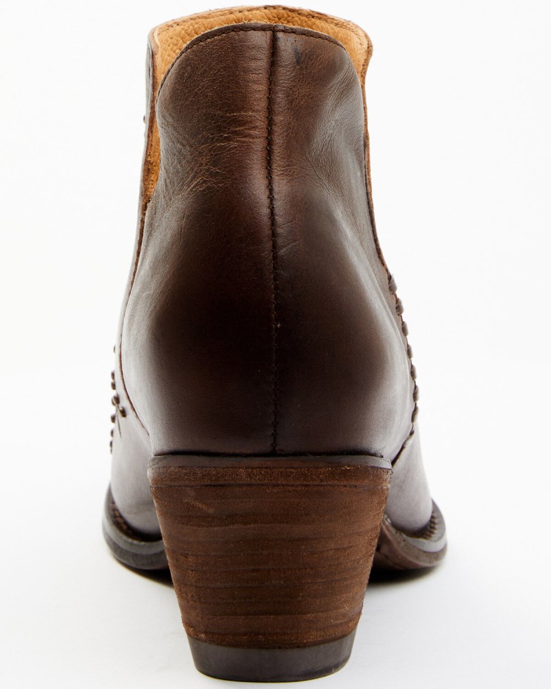 Quick Ship Shyanne Latest Women's Ditza Western Booties - Snip Toe | Brown