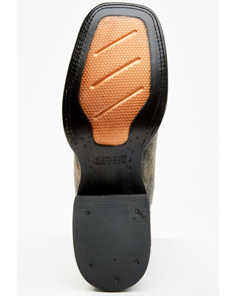 Quick Ship Shyanne Latest Women's Glenna Western Boots - Broad Square Toe | Brown