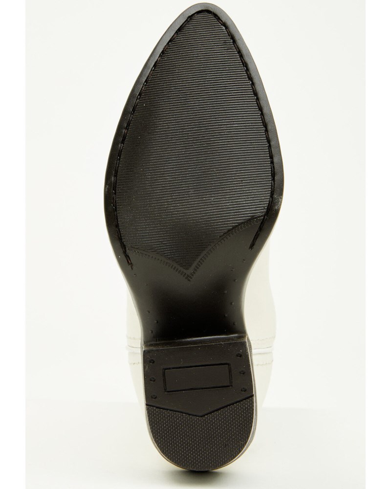 Quick Ship Shyanne Latest Girls' Fleur Western Boots - Round Toe | White