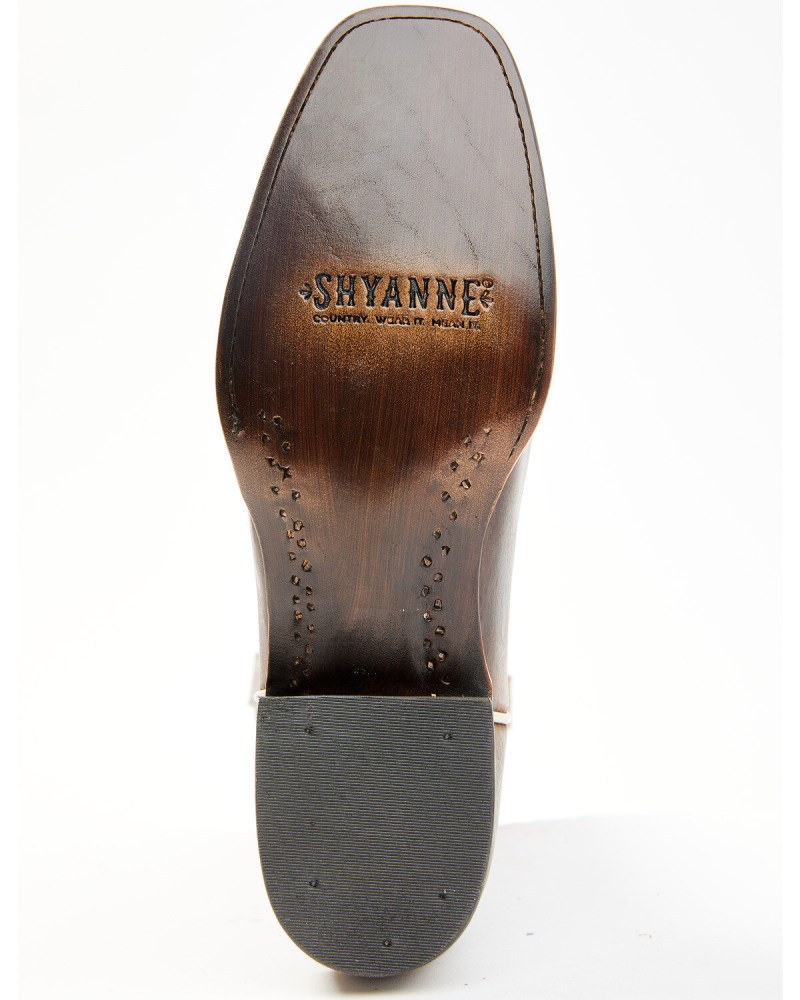 Quick Ship Shyanne Latest Women's Cassidy Spice Combo Leather Western Boots - Square Toe | Brown