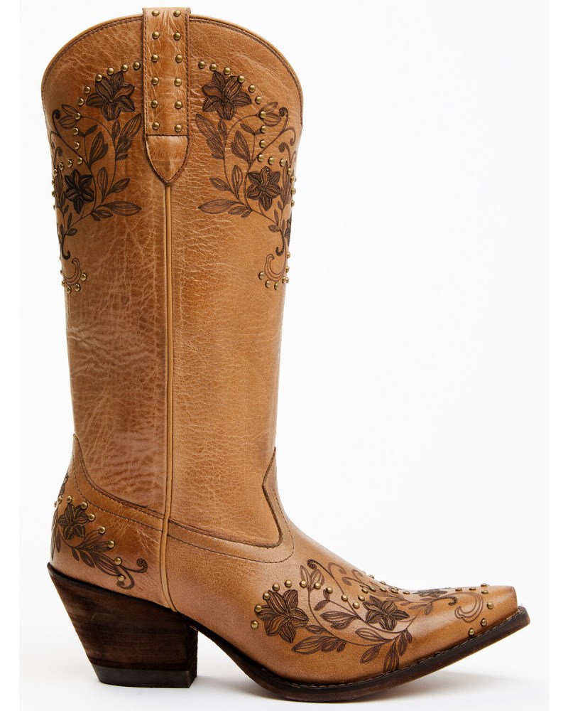 Quick Ship Shyanne Latest Women's Dahlia Western Boots - Snip Toe | Tan