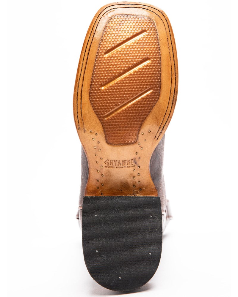 Quick Ship Shyanne Latest Women's Hybrid Leather TPU Sweetwater Western Performance Boots - Broad Square Toe | Brown