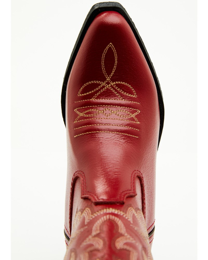 Quick Ship Shyanne Latest Girls' Little Lucille Western Boots - Snip Toe | Red