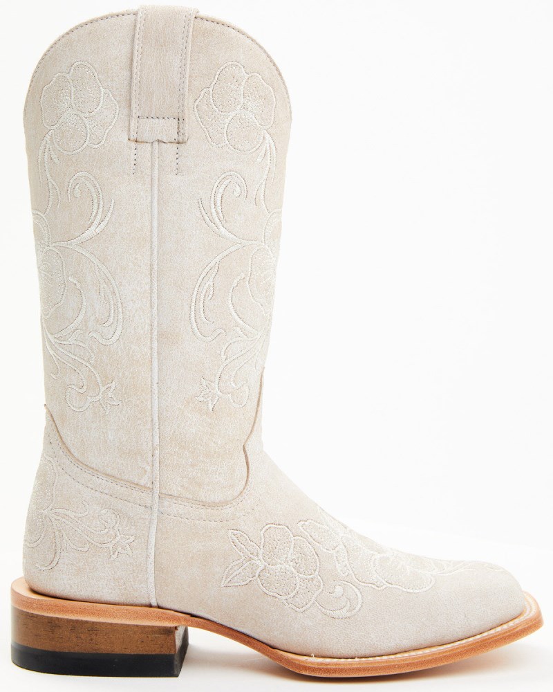 Quick Ship Shyanne Latest Women's Lasy Western Boots - Broad Square Toe | White