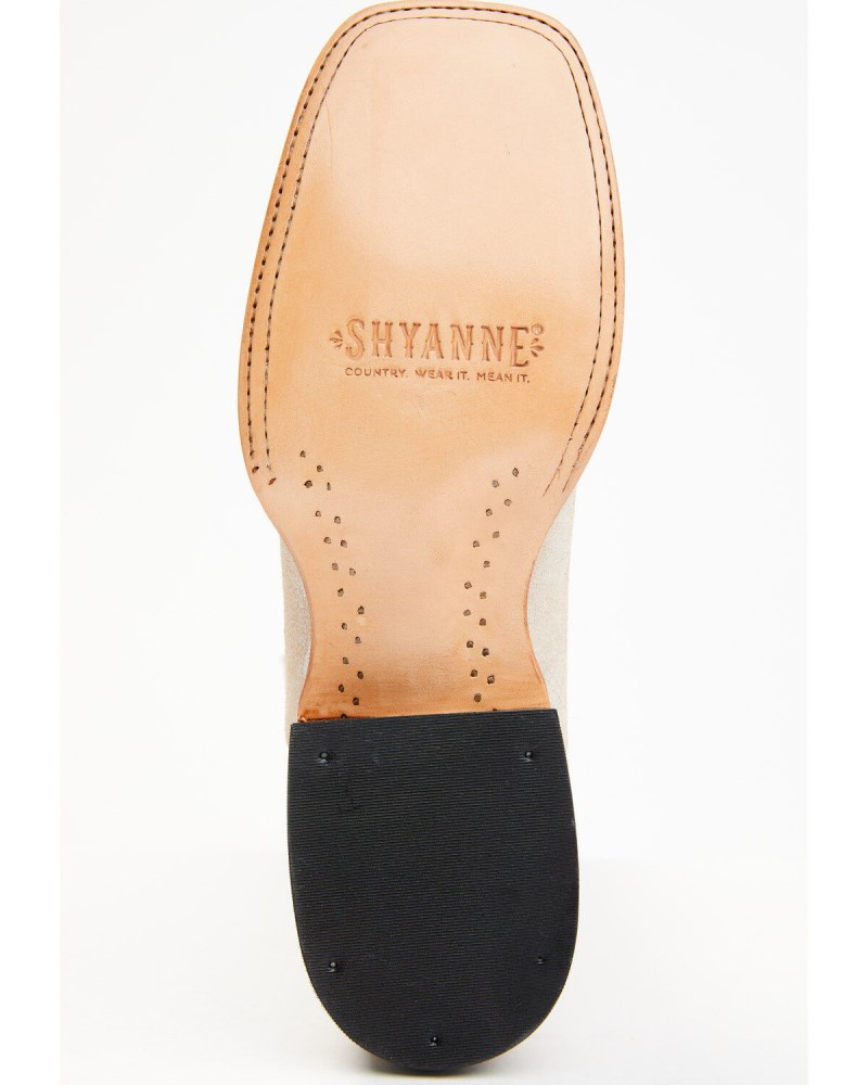 Quick Ship Shyanne Latest Women's Lasy Western Boots - Broad Square Toe | White