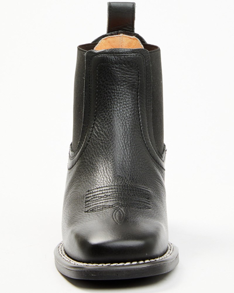 Quick Ship Shyanne Latest Stryde Women's Chelsea Boots - Square Toe | Black