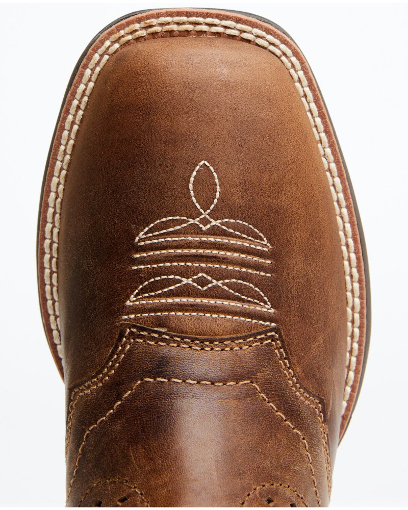 Quick Ship Shyanne Latest Women's Xero Gravity Waterproof Lite Western Performance Boots - Broad Square Toe | Brown