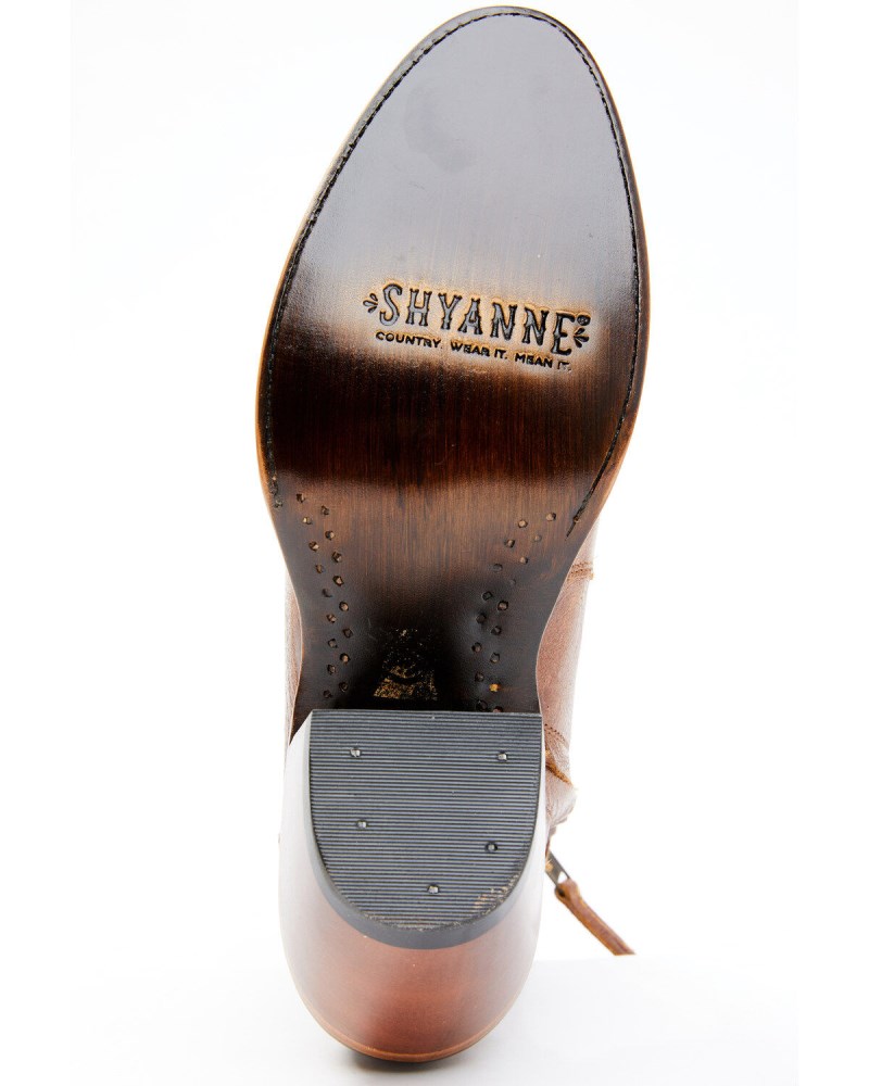 Quick Ship Shyanne Latest Women's Tillie Fashion Booties - Round Toe | Brown