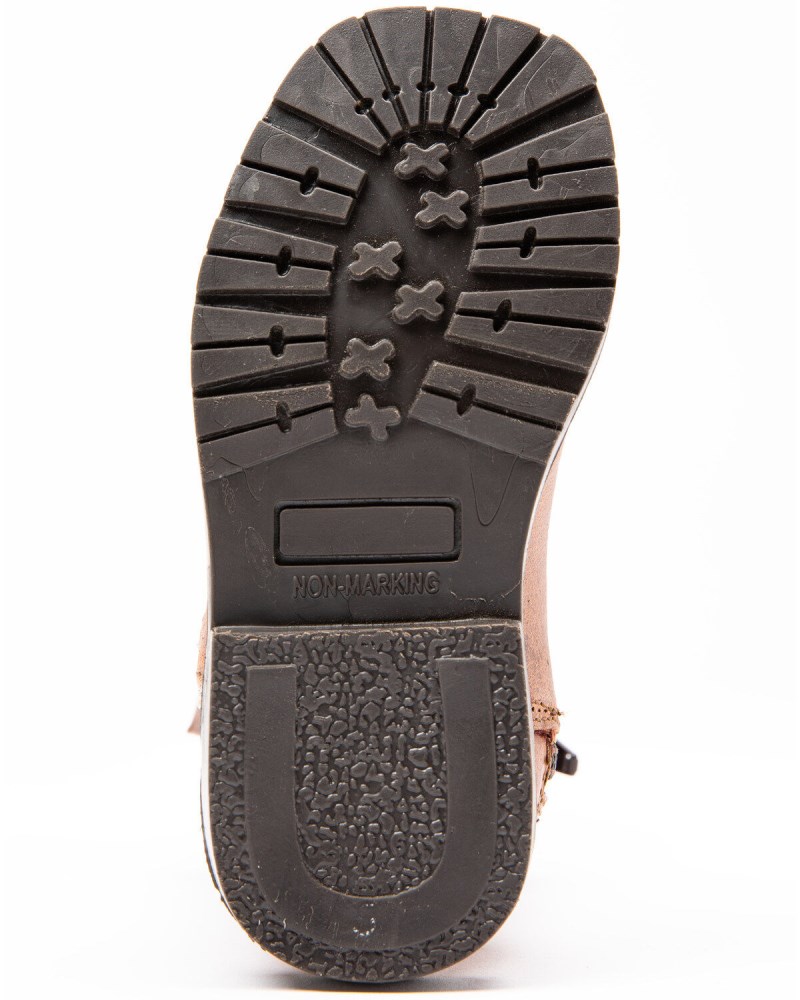 Quick Ship Shyanne Latest Toddler Girls' Floral Western Boots - Square Toe | Brown