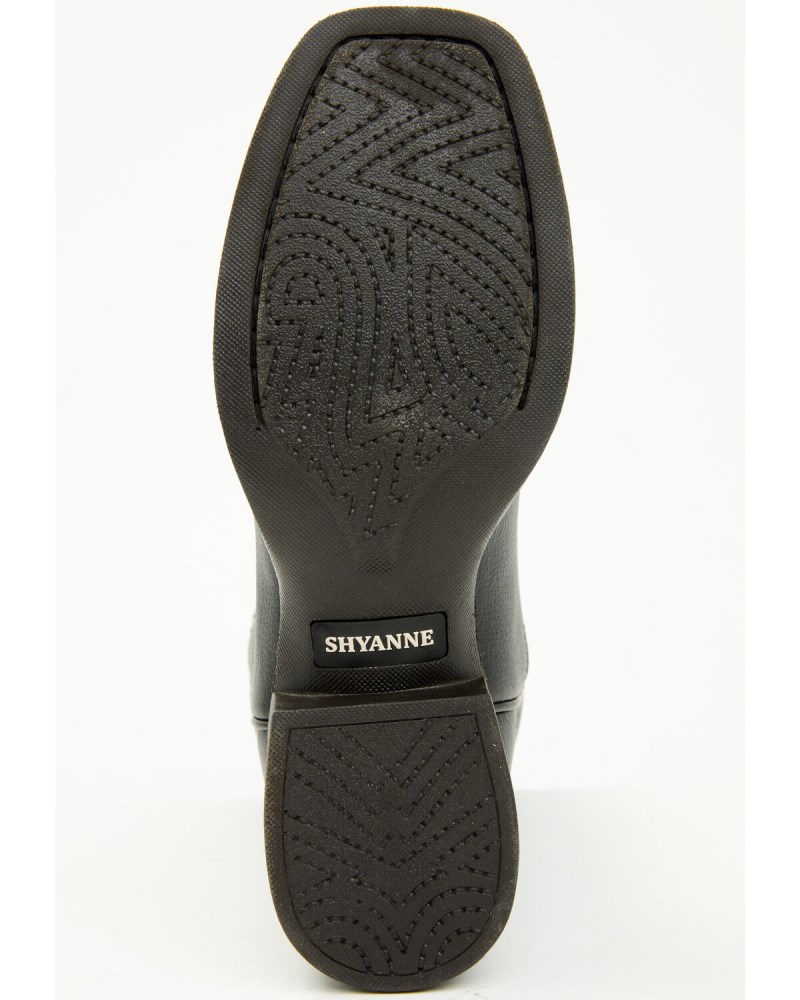 Quick Ship Shyanne Latest Soltice Women's Faye Short Western Boots - Broad Square Toe | Black